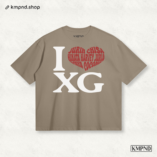 "I ❤️ XG" Boxy Shirt