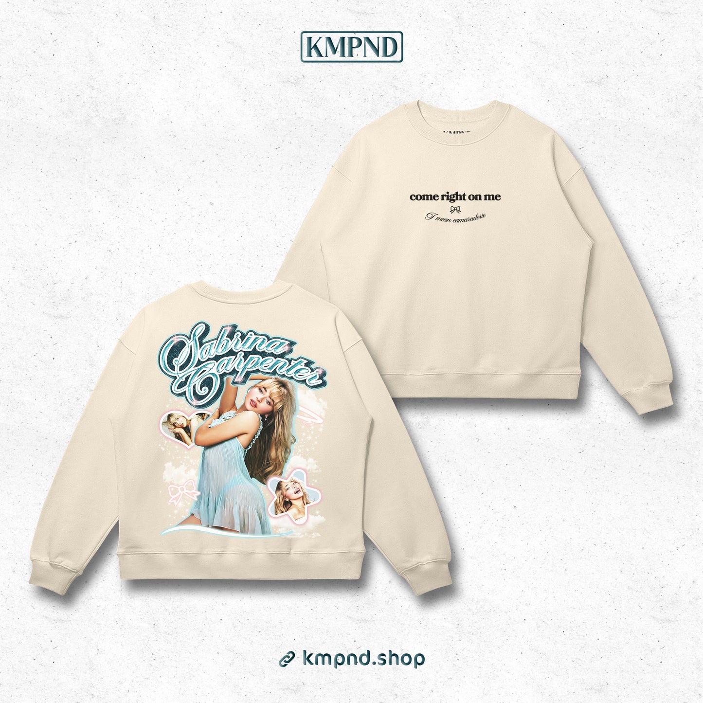 "BED CHEM" Heavyweight Oversized Embroidered Crewneck