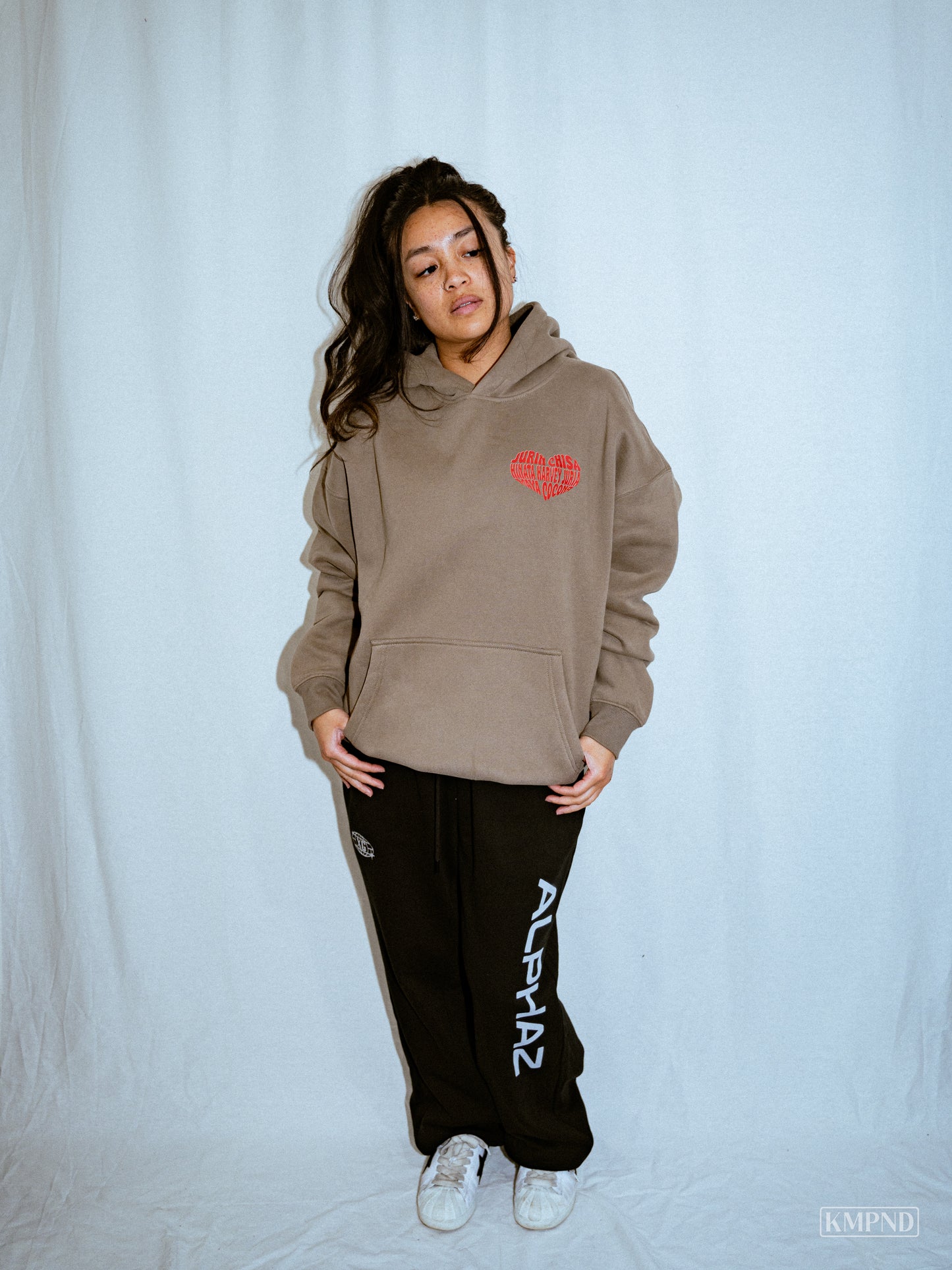 "ALPHAZ" Embroidered Baggy Sweats