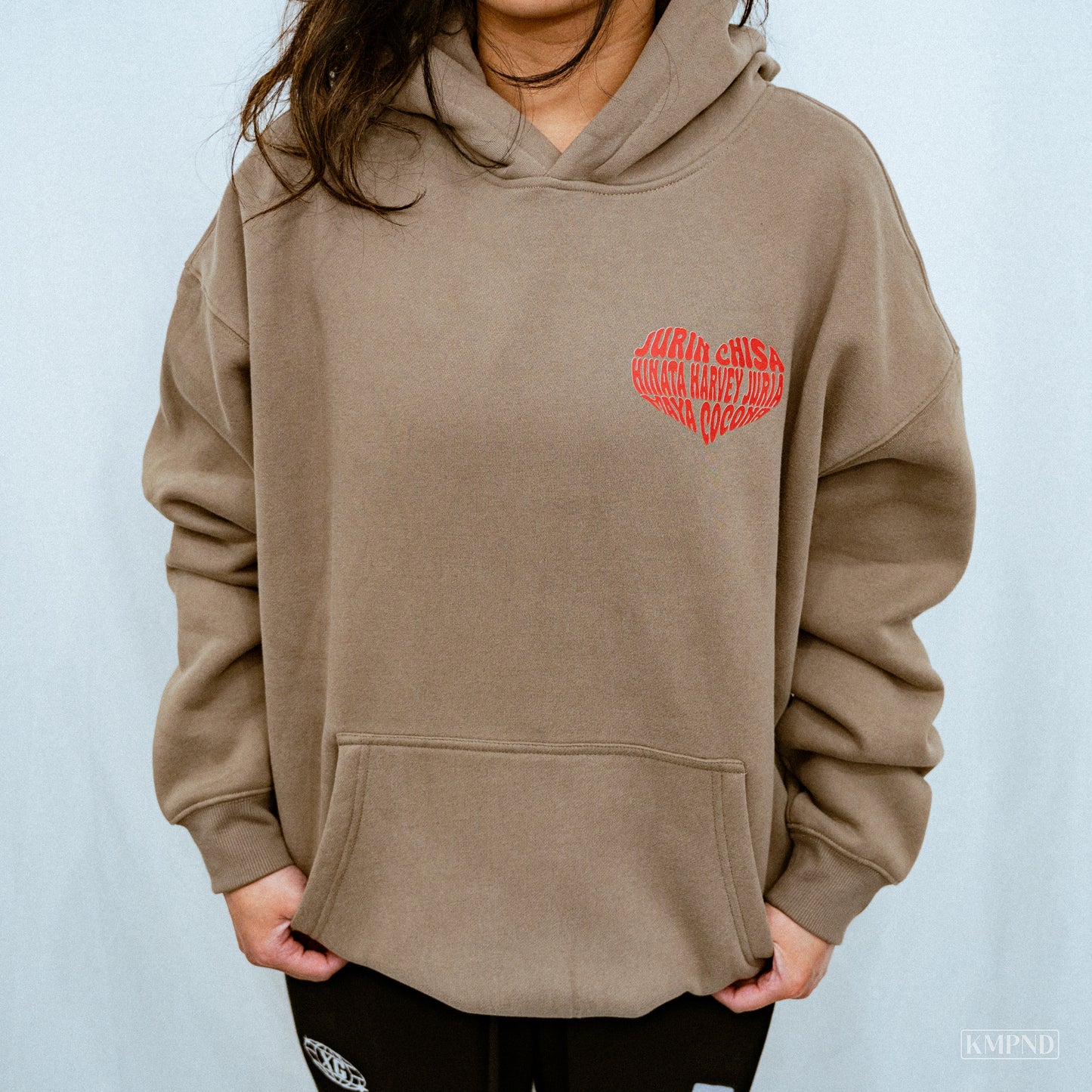 "I ❤️ XG" Oversize Fleeced Hoodie