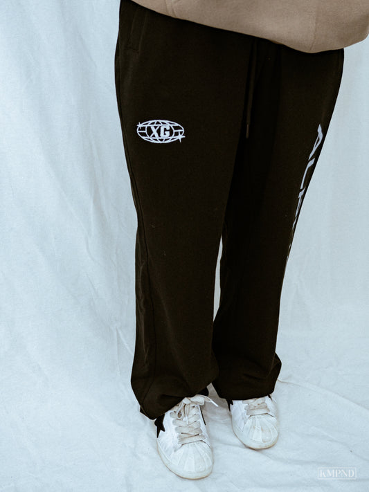 "ALPHAZ" Embroidered Baggy Sweats