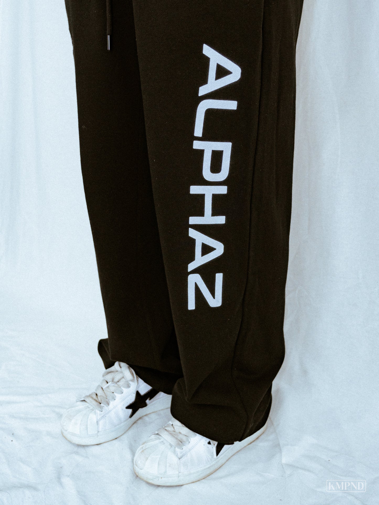 "ALPHAZ" Embroidered Baggy Sweats