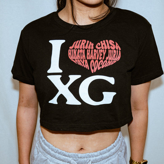 "I ❤️ XG" Crop Tee