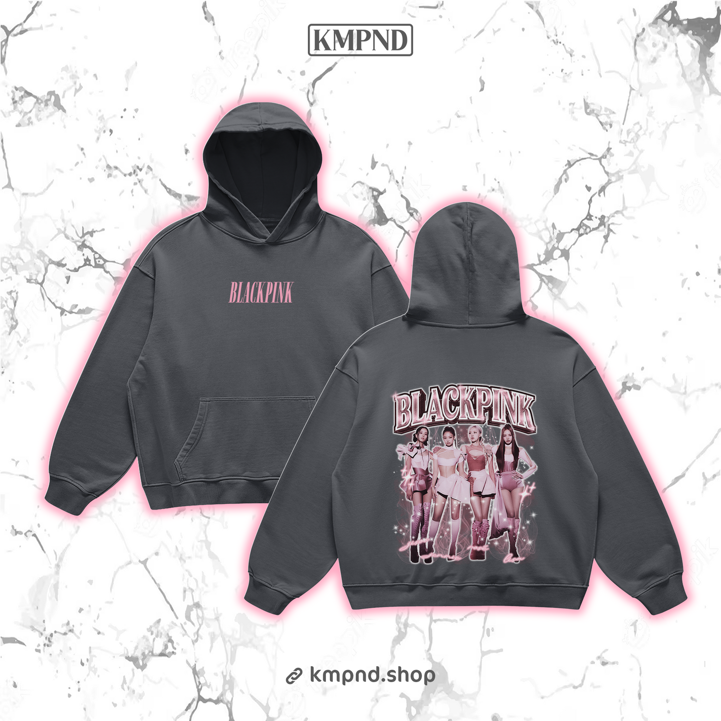 "BORN P" Retro Hoodie