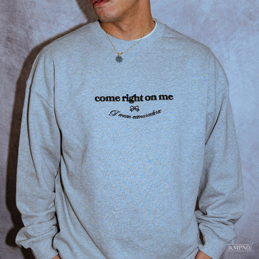 "BED CHEM" Heavyweight Oversized Embroidered Crewneck