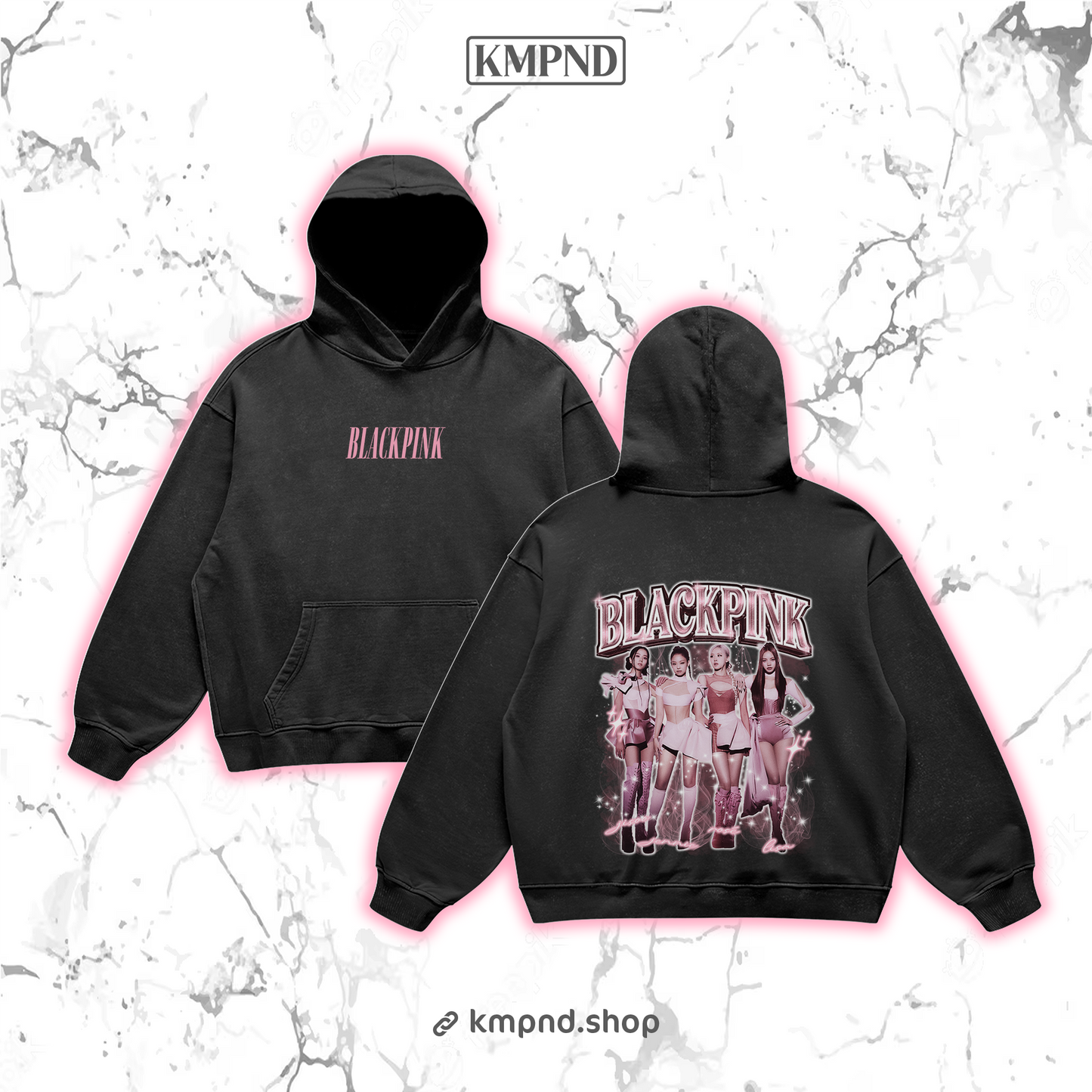 "BORN P" Retro Hoodie