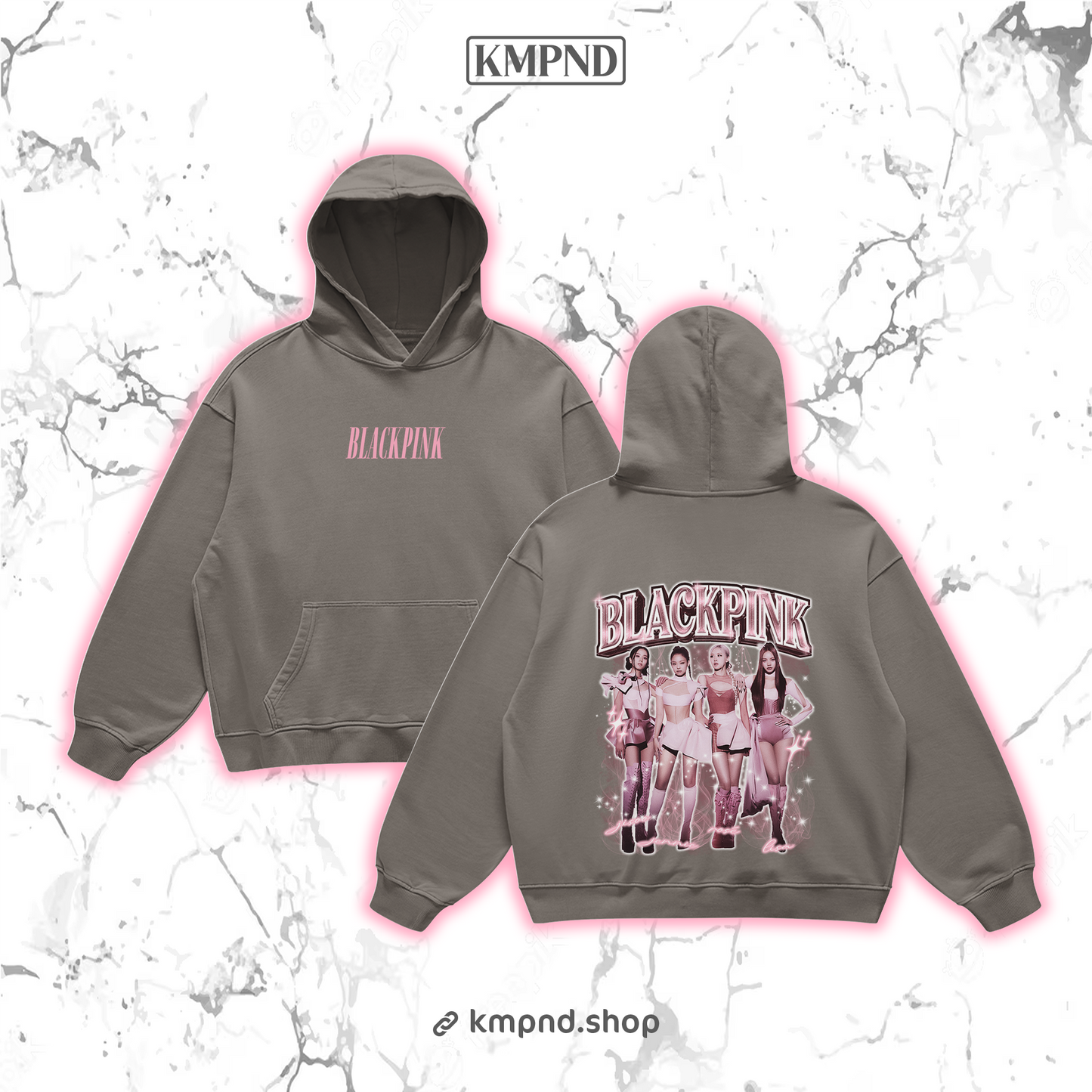 "BORN P" Retro Hoodie