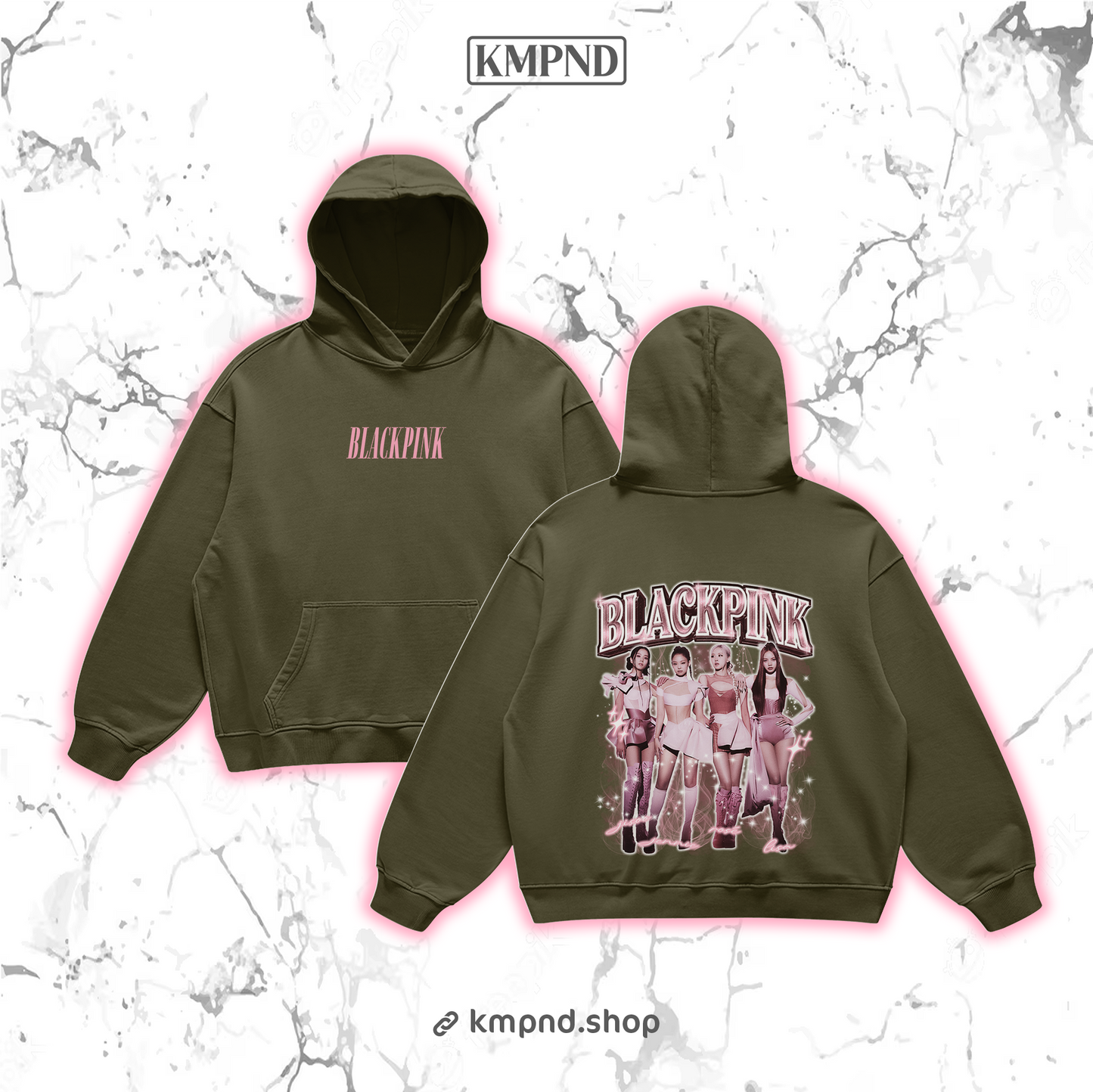 "BORN P" Retro Hoodie