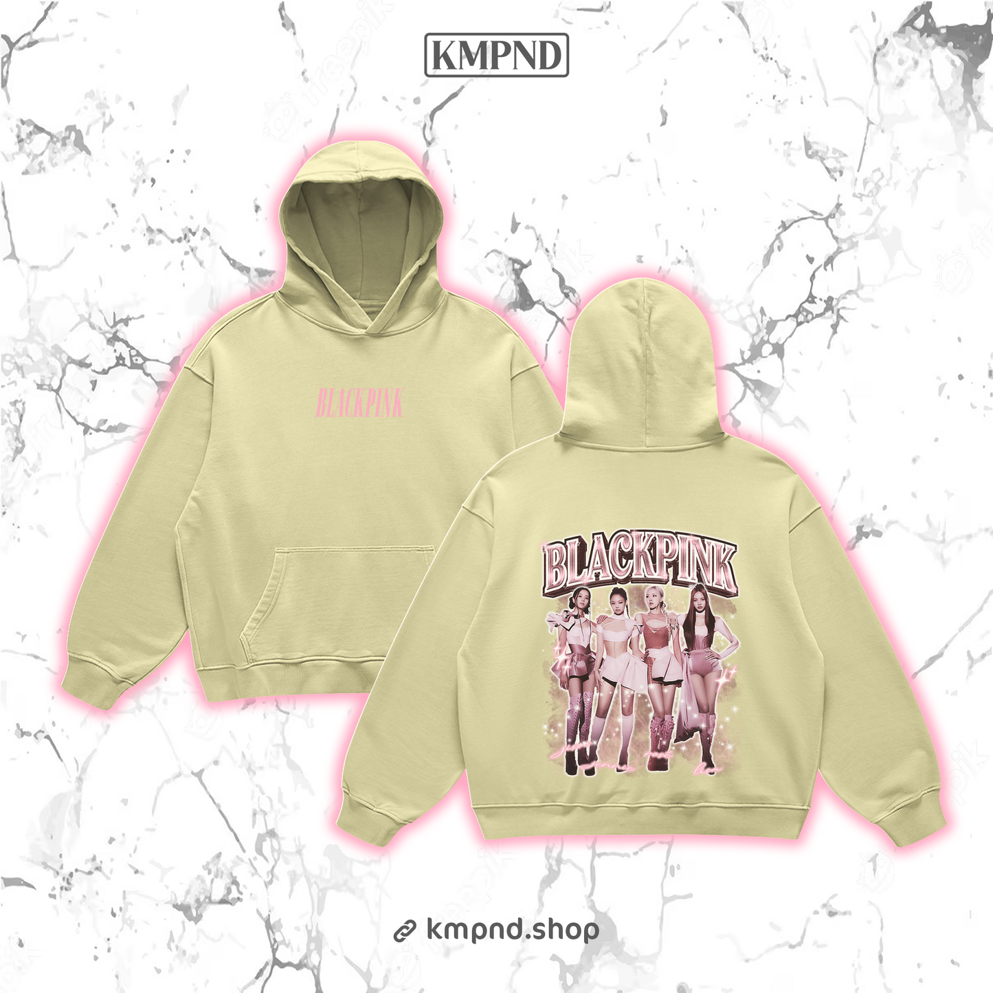 "BORN P" Retro Hoodie