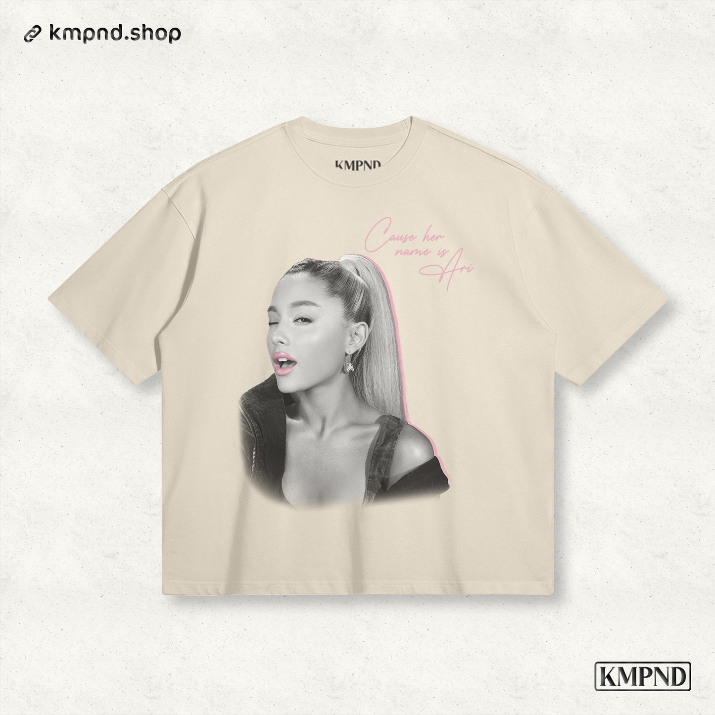 "ARI THANK U" Boxy Shirt