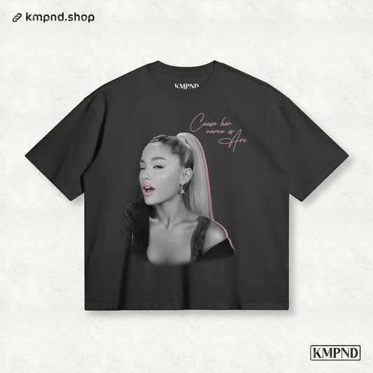 "ARI THANK U" Boxy Shirt