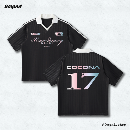 "COCONA" Soccer Jersey [Black]