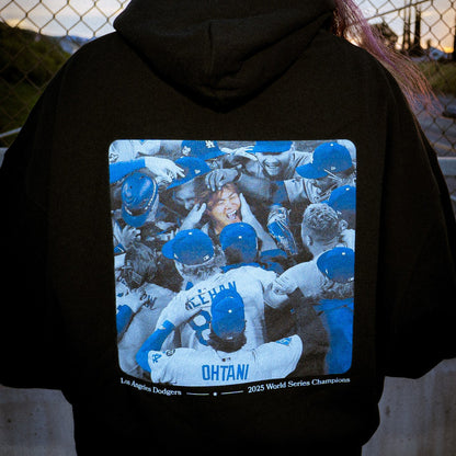 "LA WORLD SERIES" Embroidered Boxy Hoodie