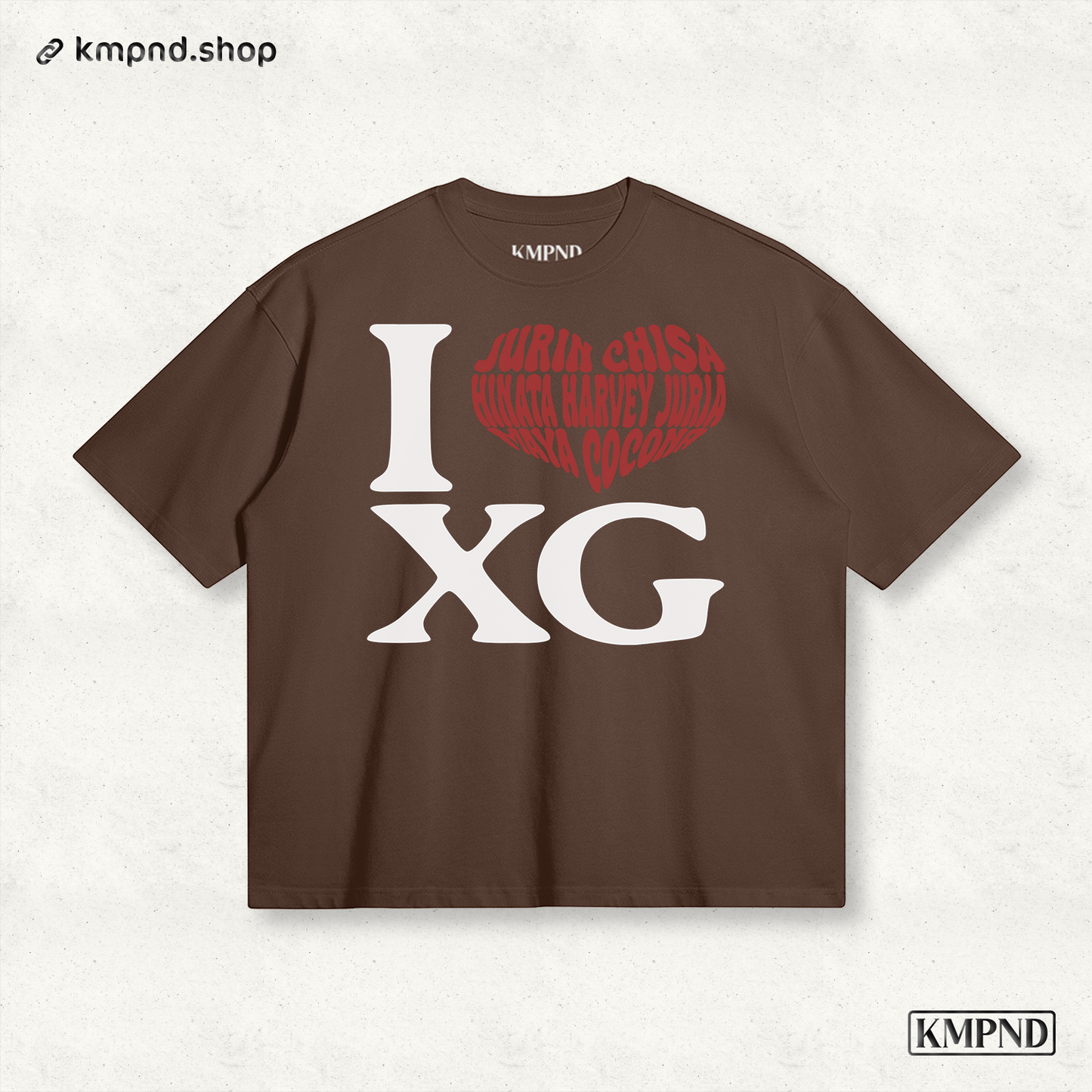 "I ❤️ XG" Boxy Shirt