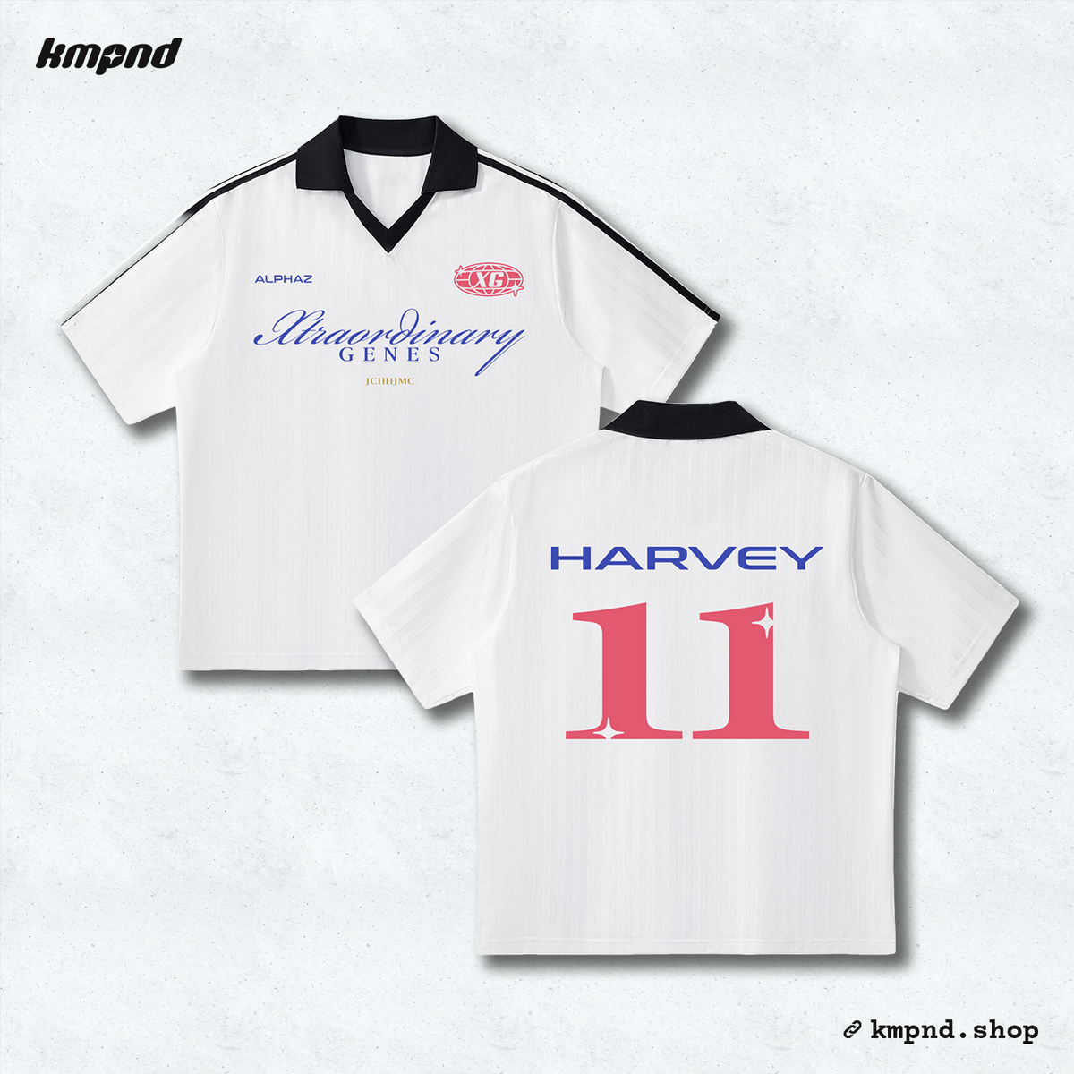 "HARVEY" Soccer Jersey [White]