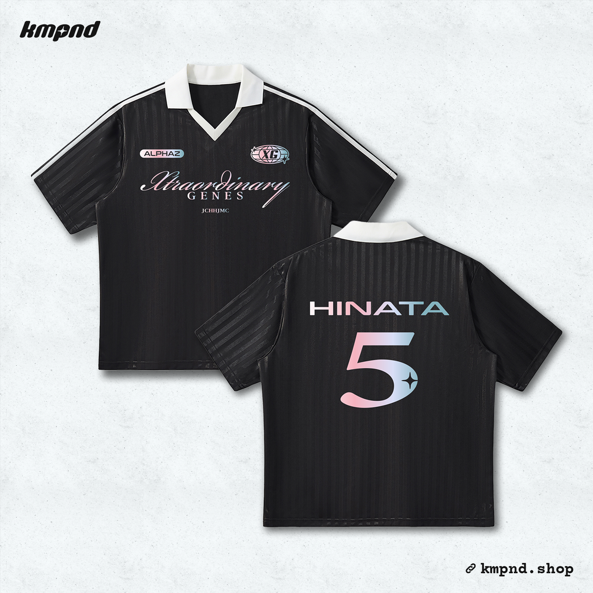 "HINATA" Soccer Jersey [Black]