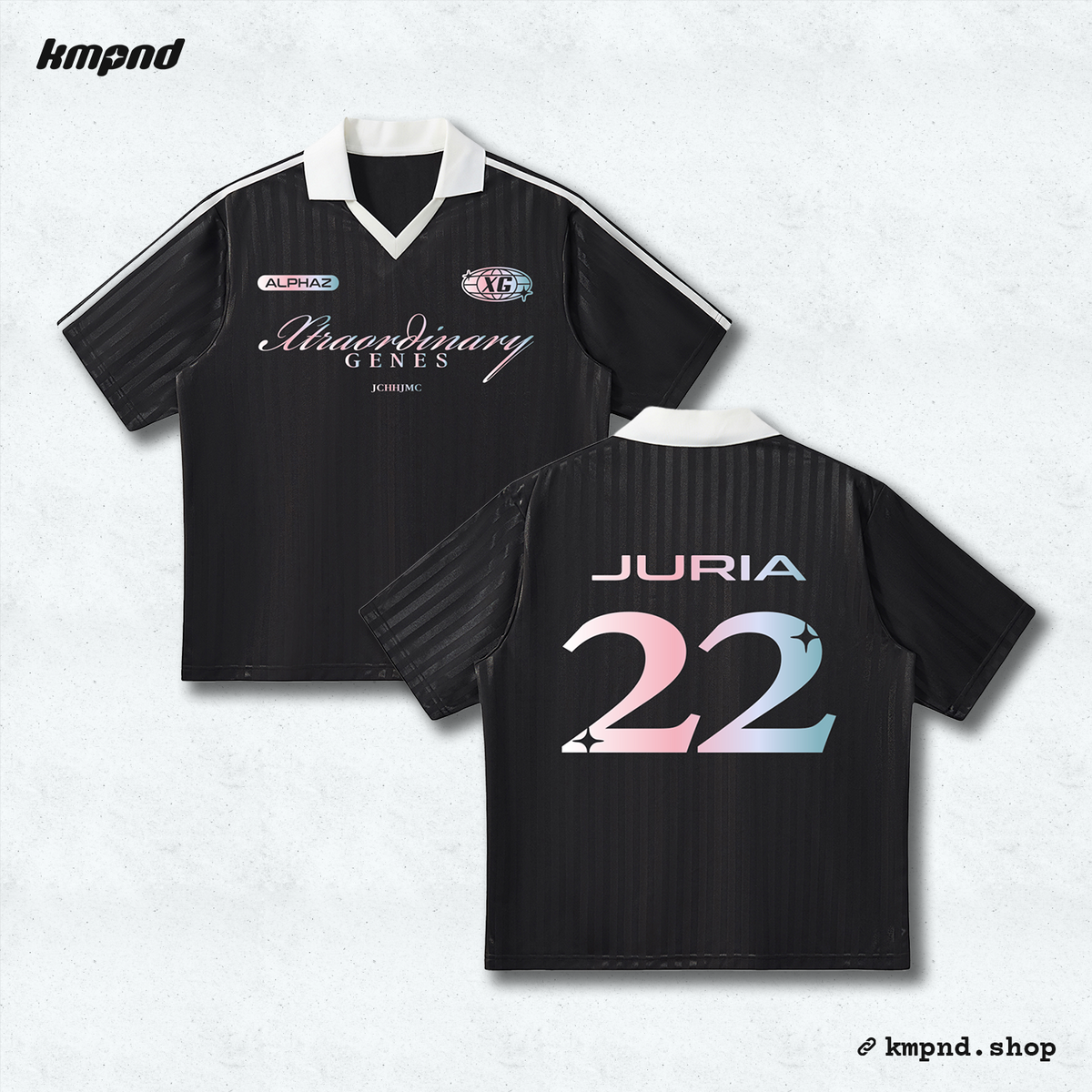 "JURIA" Soccer Jersey [Black]