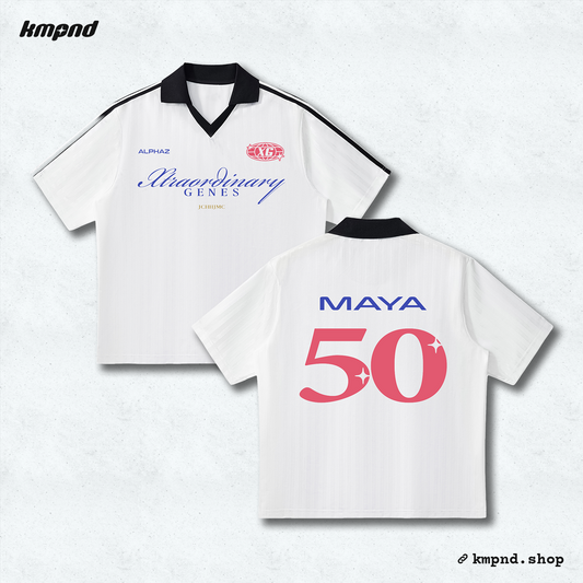 "MAYA" Soccer Jersey [White]