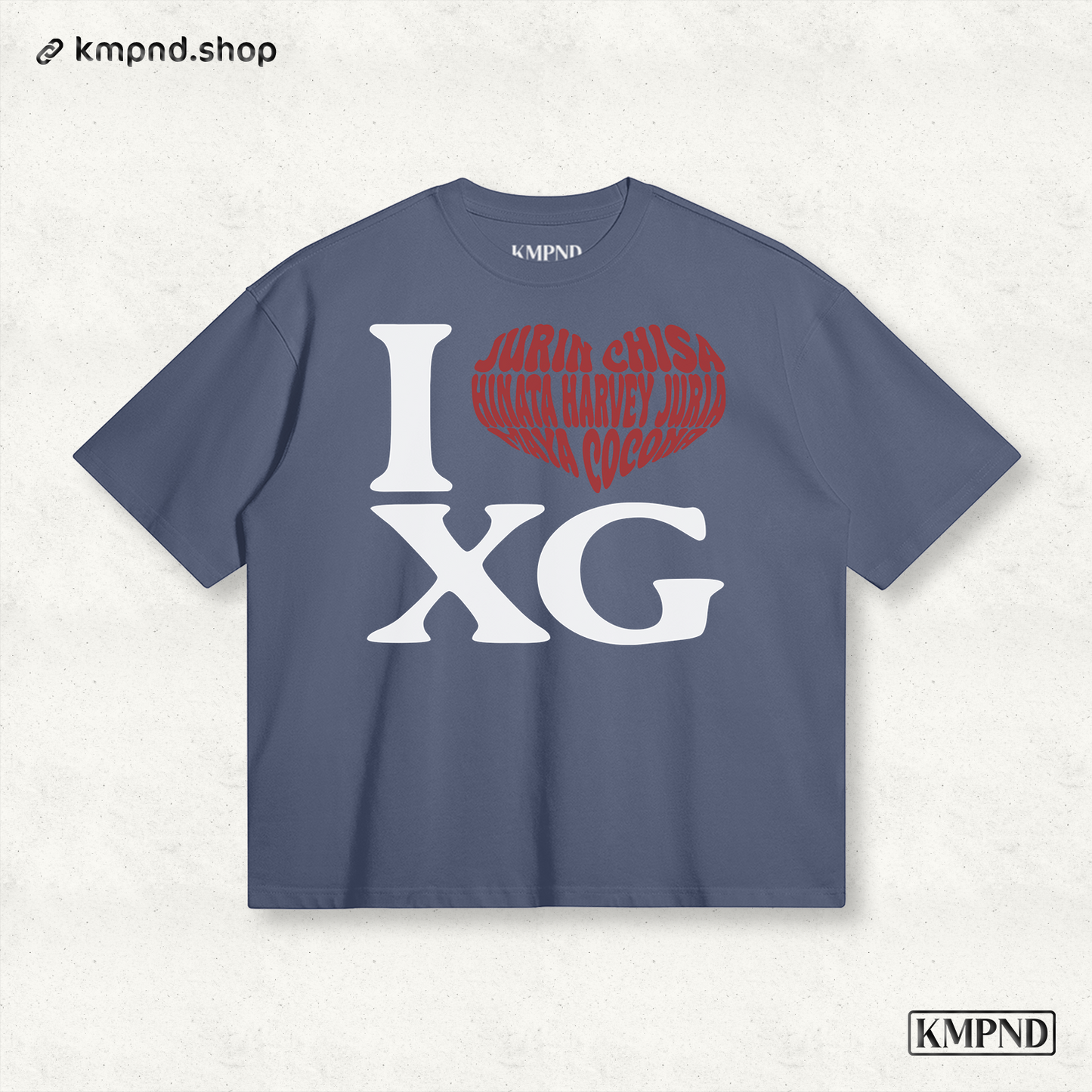 "I ❤️ XG" Boxy Shirt