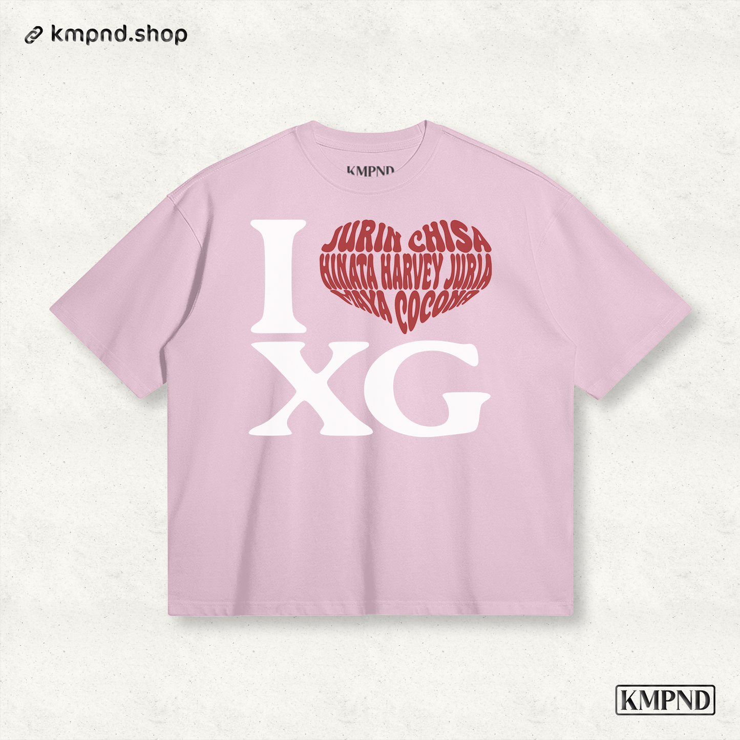 "I ❤️ XG" Boxy Shirt