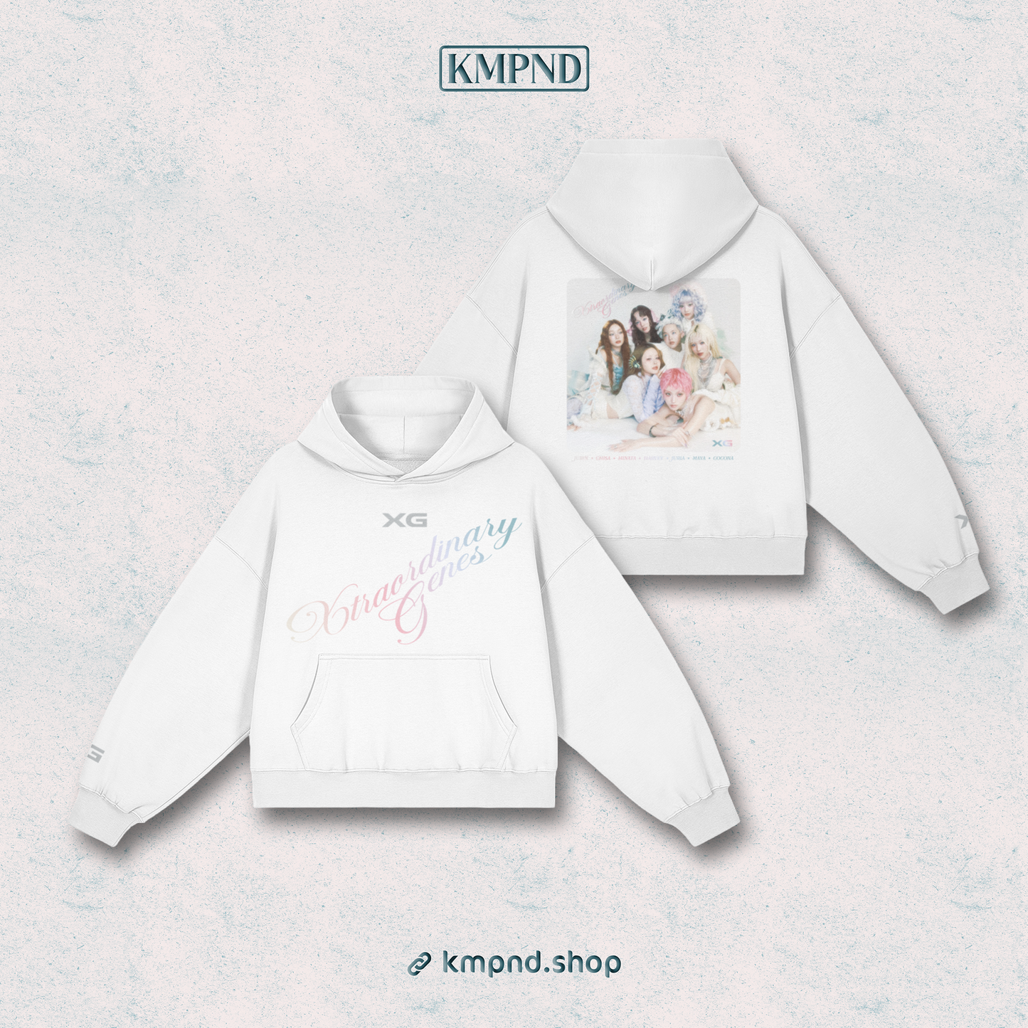 "HYPNOTIZE" Embroidered Boxy Hoodie