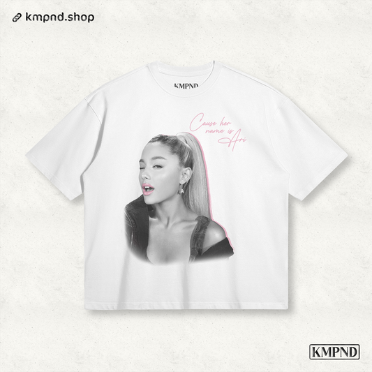 "ARI THANK U" Boxy Shirt